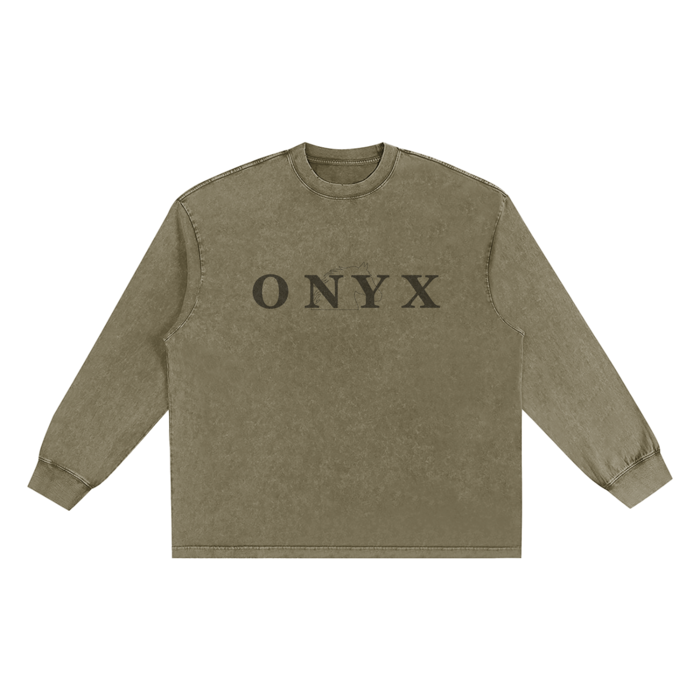 Mens Snow Washed Frayed Edge T-Shirt