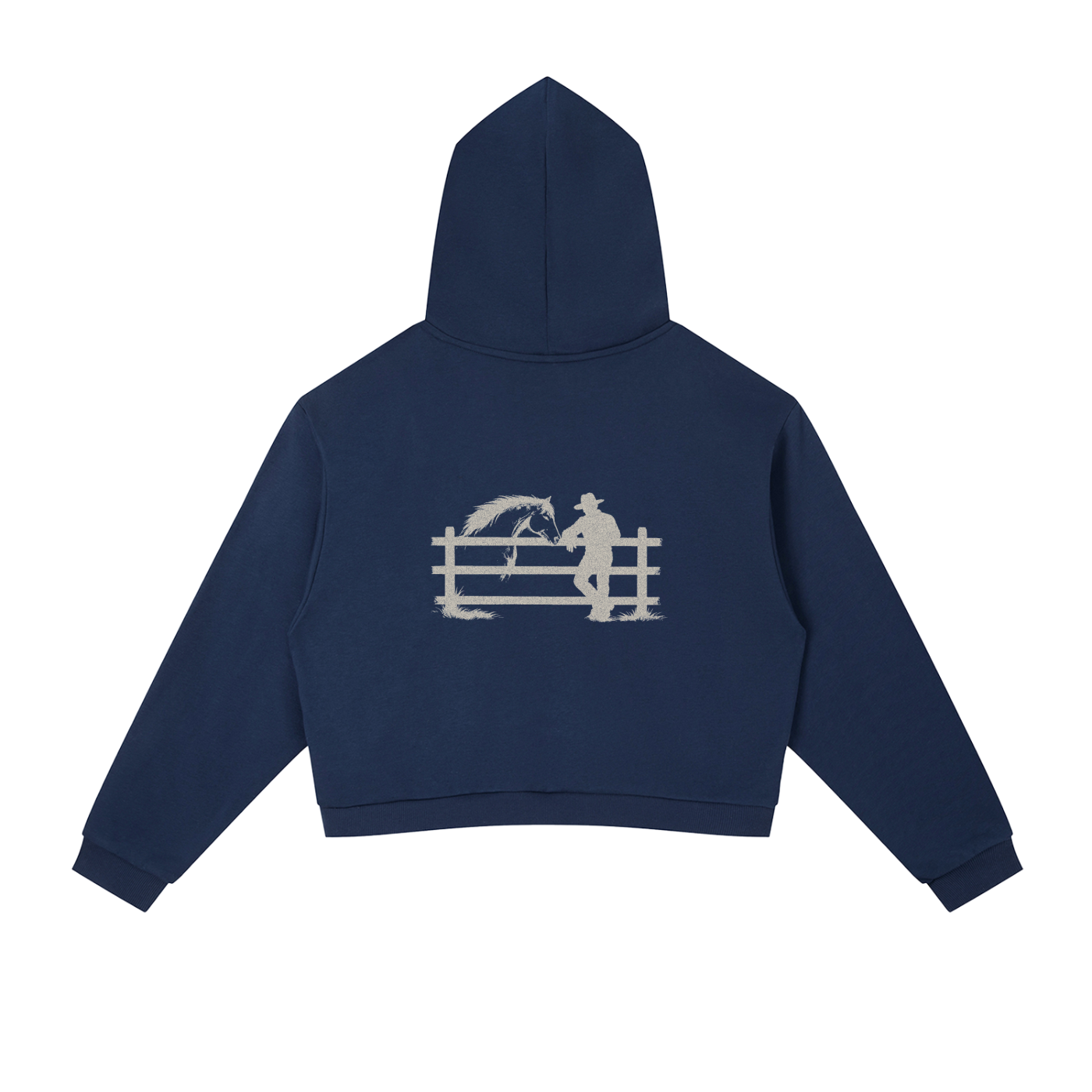 Womens Side Stripe Cropped Hoodie