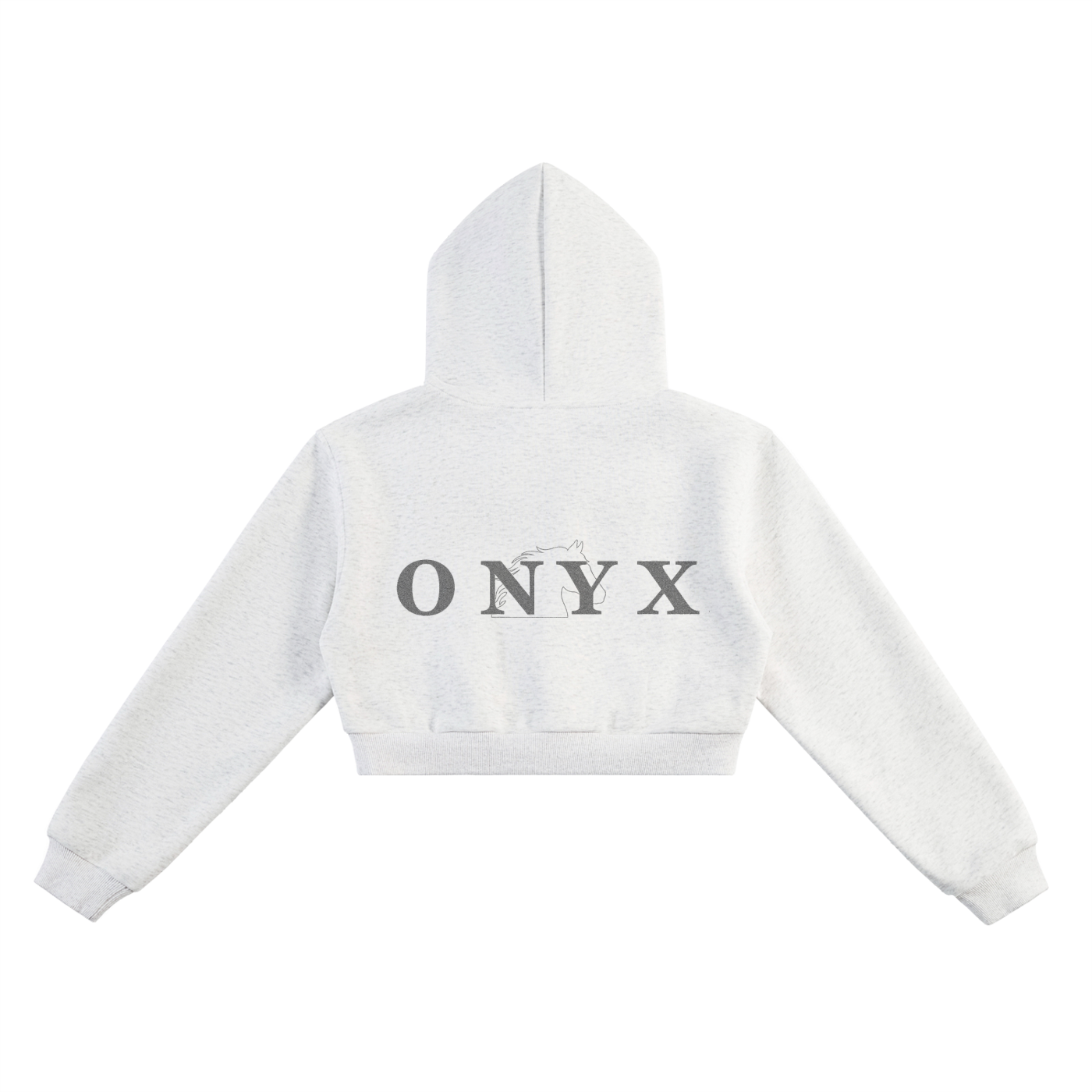 Womens Essential Cropped Hoodie