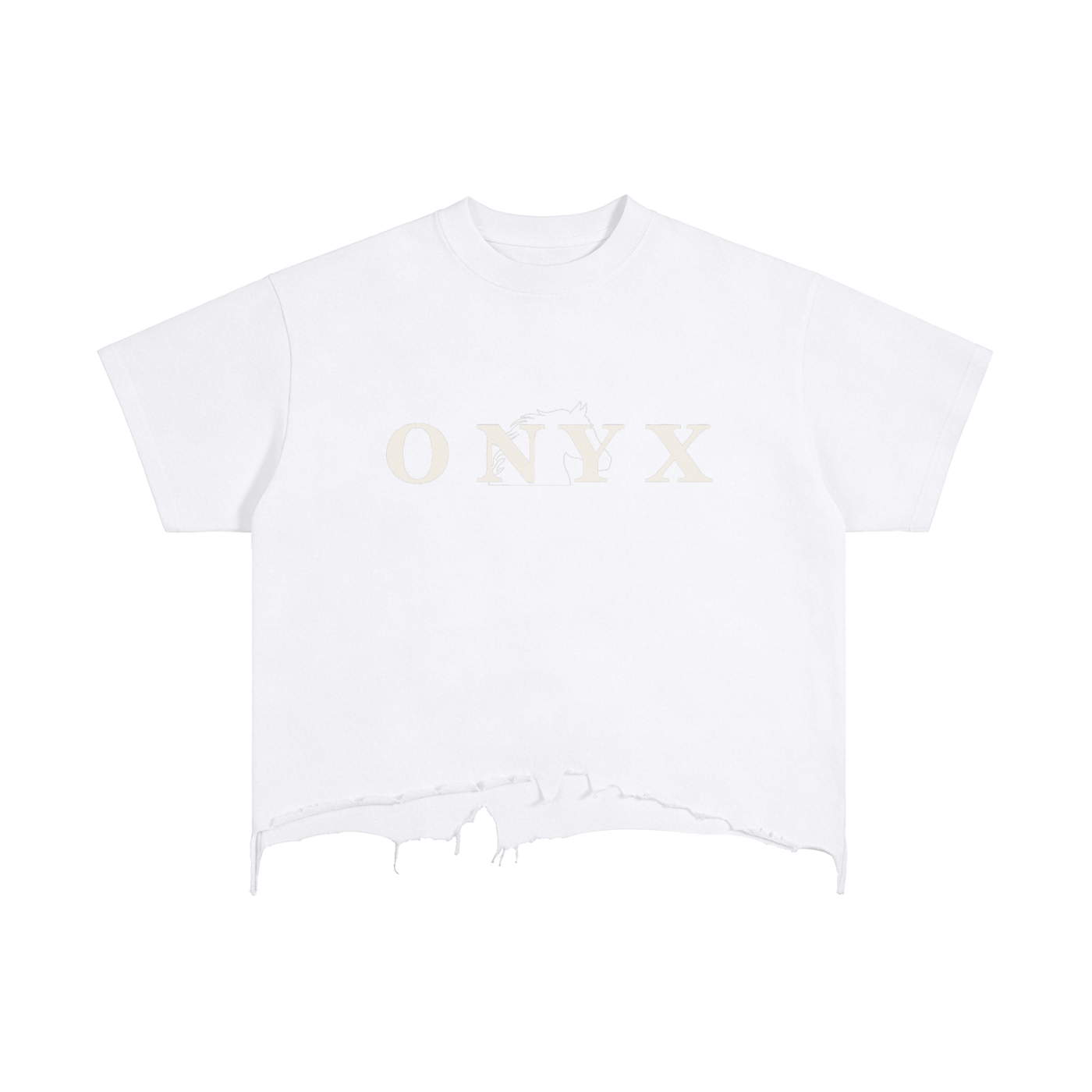 Vintage Wash Boxy Distressed Hem T-Shirt