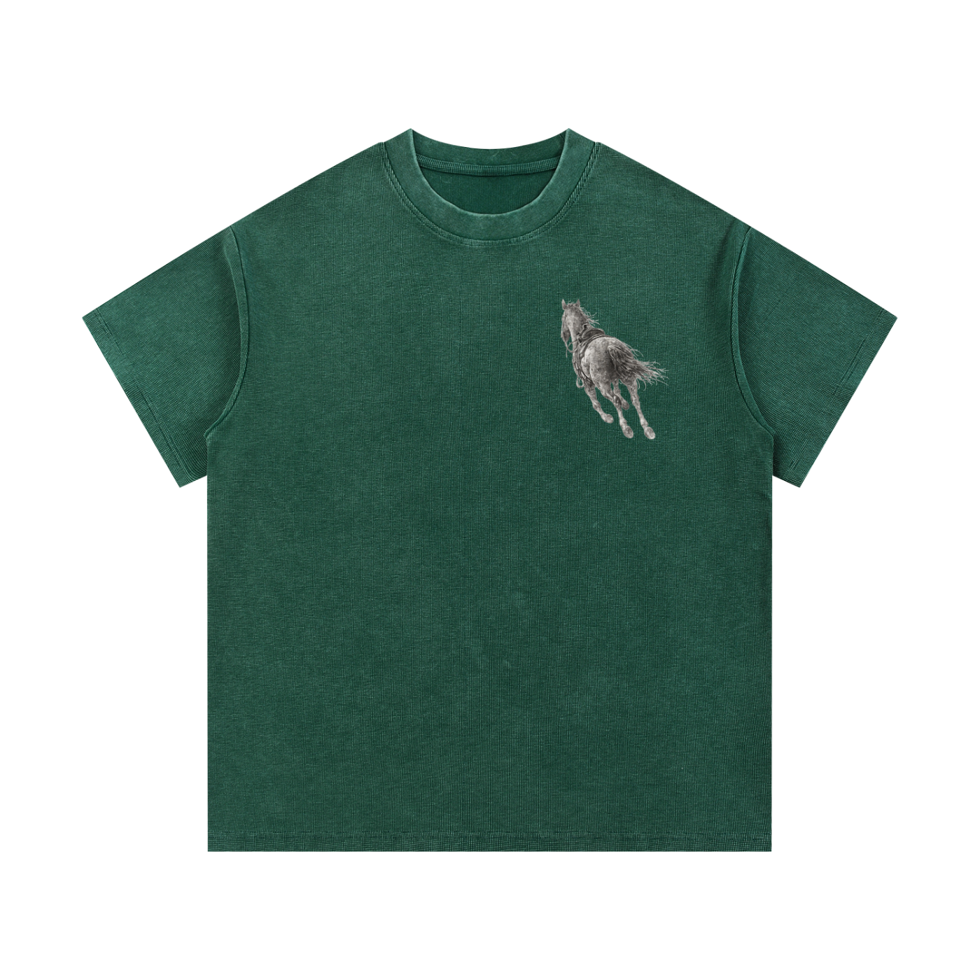 Mineral Wash Waffle Knit T-Shirt
