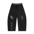 Plaid Waistband Barrel Sweatpants
