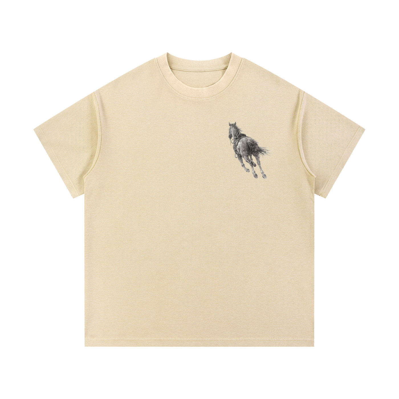 Mineral Wash Waffle Knit T-Shirt