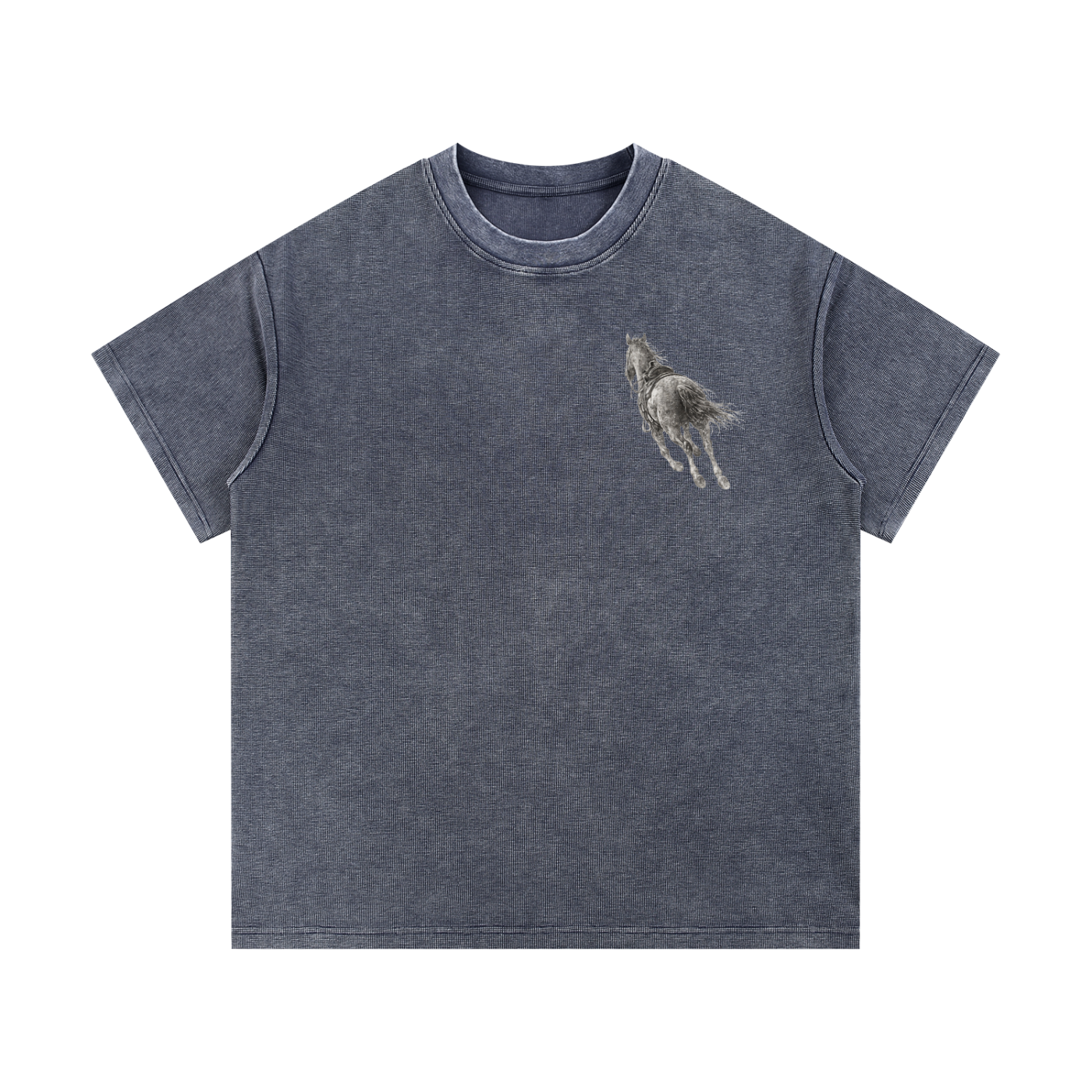 Mineral Wash Waffle Knit T-Shirt