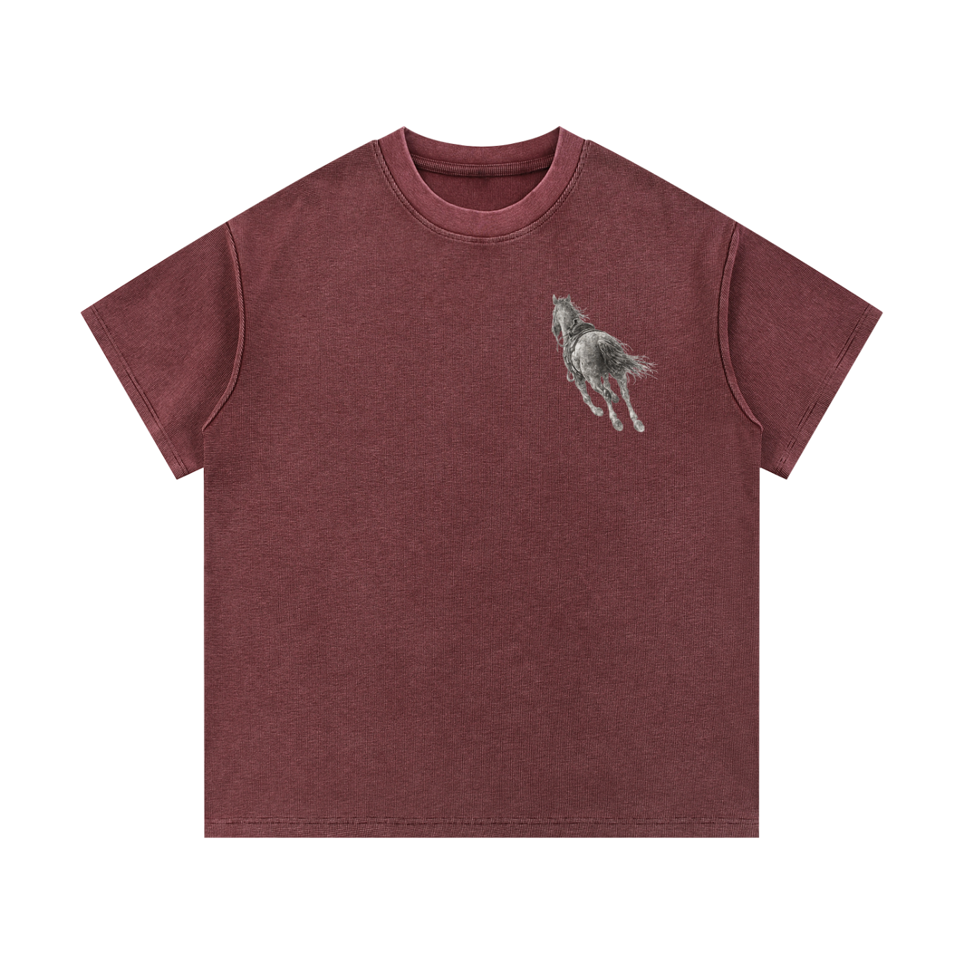 Mineral Wash Waffle Knit T-Shirt