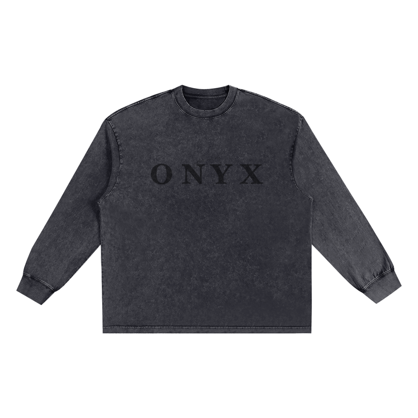 Mens Snow Washed Frayed Edge T-Shirt